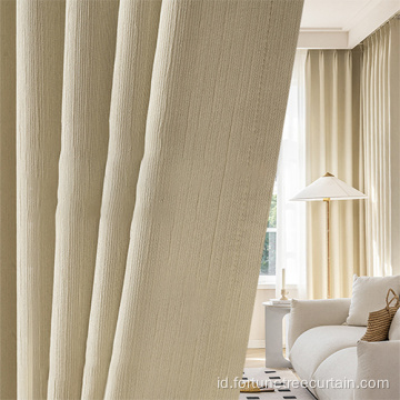 Priscillas Vertikal Stripes Chenille Jacquard Curtains